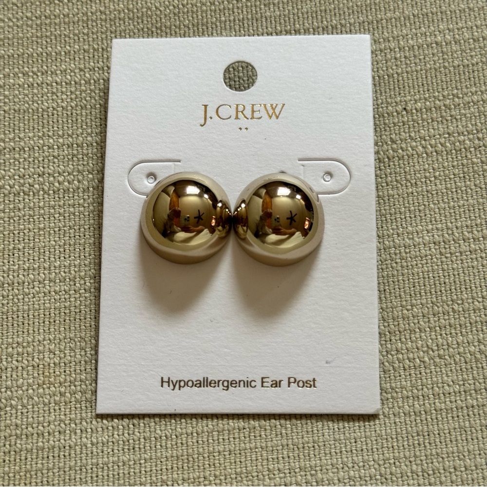 J. Crew Classic Gold Stud Earrings